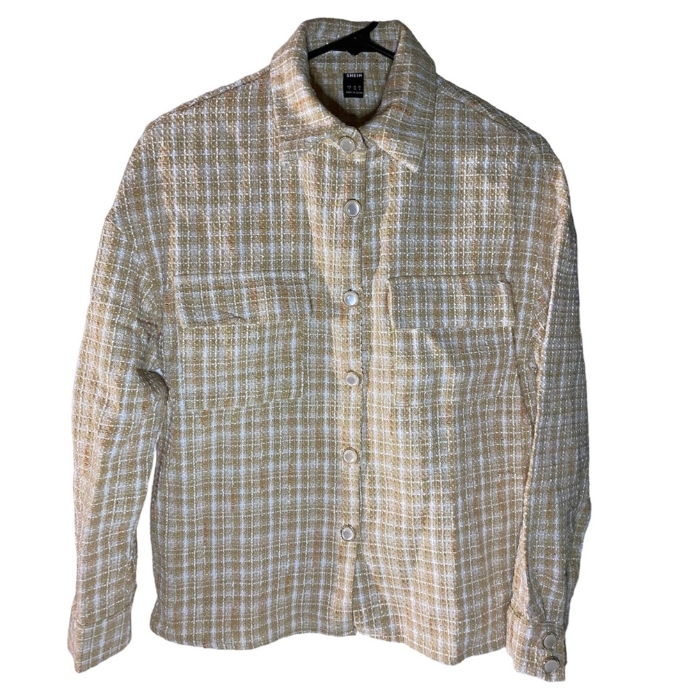 Shein Pale Yellow Button Down Shirt